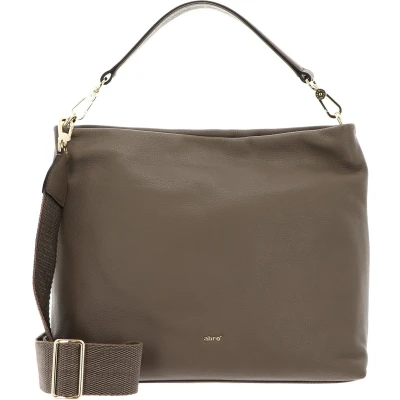 Afbeelding van abro Leren Schoudertas Leather Dalia Hobo Bag Kaia Tope Taupe