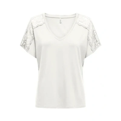 Afbeelding van ONLY ONLMOSTER S/S V NECK LACE TOP JRS Dames Blouses