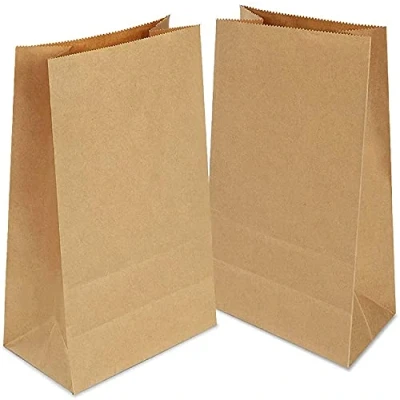 Afbeelding van Gaoyong 100 Kraftzakjes, geschenkzakjes, papieren zakken voor Halloween, Kerstmis, feest, verjaardag, bruiloft