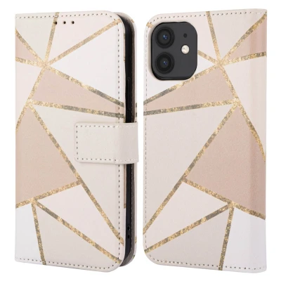 Afbeelding van Apple iPhone 11 Hoesje Kunstleder imoshion Bookcase Beige Graphic Telefoonhoesje