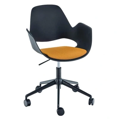 Afbeelding van Houe Falk bureaustoel gestoffeerd dark yellow