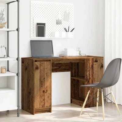 Afbeelding van vidaXL Bureau 120x42x76 cm spaanplaat oud hout