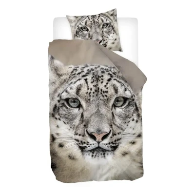 Afbeelding van Snoozing Zayn flanel dekbedovertrek 1 persoons (140x200/220 cm + sloop) Zand