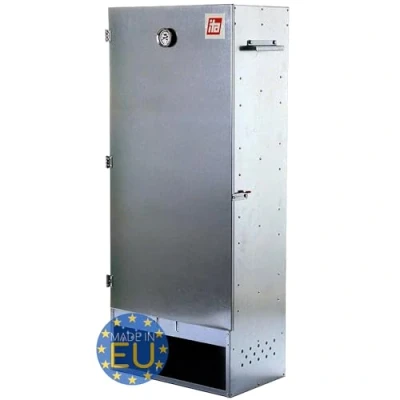 Afbeelding van ITA Rookoven 7003 Premium XL Rookkast met 3 Lagen 111 cm Legering Staal Kwaliteit Gemaakt in EU Direct van de Fabrikant Smoker Voor Koud Roken &amp; Warm Tot 13kg Vlees