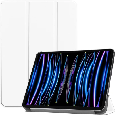 Afbeelding van Case2go Tablet hoes geschikt voor Apple iPad Pro 11 (2024) Tri fold Auto/Wake functie Wit