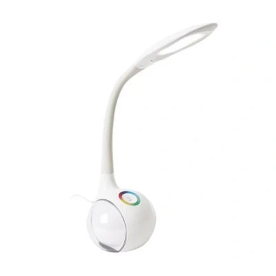 Afbeelding van Platinet Moderne Bureaulamp 7W LED + kleur te veranderen &#039;s nachts licht functie wit