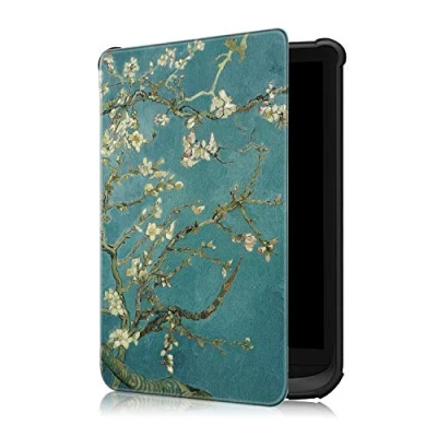Afbeelding van Fmway PU lederen flip cover hoes case tas voor Pocketbook Touch Lux 5/Touch 4/Touch HD 3/Basic 4/Basic 2/Colour met Auto Sleep / Wake functie