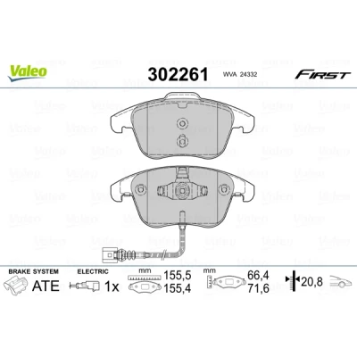 Afbeelding van Valeo Remblokset 302261
