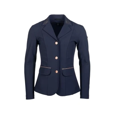 Afbeelding van HKM Wedstrijdjasje Flora Kinderen Donkerblauw 164