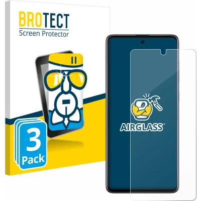 Afbeelding van BROTECT Screenprotector voor Samsung Galaxy A71 Folie Beschermfolie Beschermglas transparant (3 Stuks)