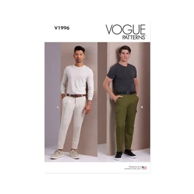 Afbeelding van VOGUE PATTERNS V1996AA herenbroek AA (34 36 38 40 42)