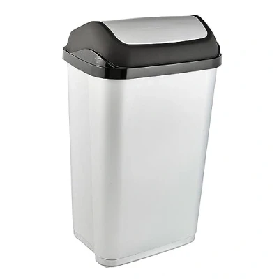 Afbeelding van keeeper Vuilnisemmer Swantje 50 l, met swingdeksel, made in europe (2 delig)