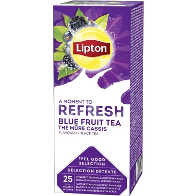 Afbeelding van Thee Lipton Refresh blue fruit tea 25x1.5gr