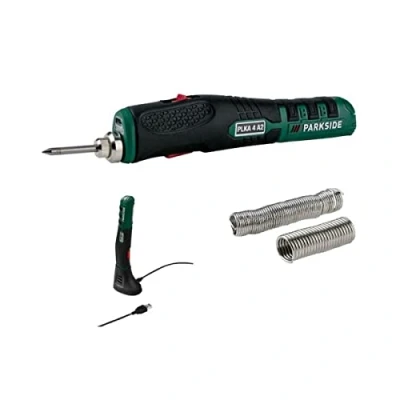 Afbeelding van PARKSIDE Accusoldeerbout PLKA 4 met rubberen gripzone, led werklamp