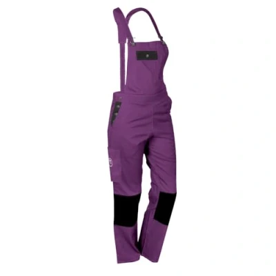 Afbeelding van Fashion Sécurité Pep&#039;s Werk tuinbroek voor dames, paars (violet/zwart), maat: XL (48/50)