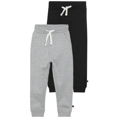 Afbeelding van Minymo Basic 2 PACK Trainingsbroek voor kinderen, Maat: 104, Anthacite black