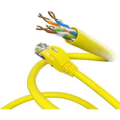 Afbeelding van Netwerkkabel Cat5e U/UTP 0.5 meter (Geel)