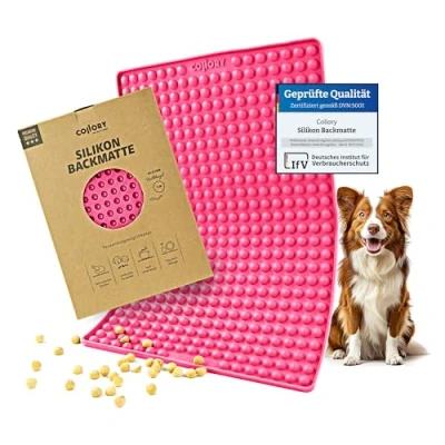 Afbeelding van Collory Bakmat, hondenkoekjes voor mini halbbel (diameter 1 cm, diameter cm), siliconen bakvorm, bakonderlegger bakplaat, dieetmat, hittebestendig, geschikt levensmiddelen en BPA vrij