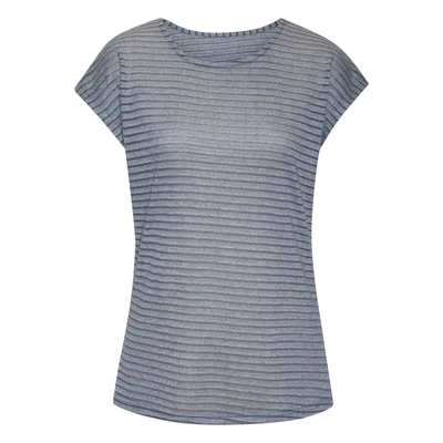 Afbeelding van Vivance Shirt met korte mouwen In streep look van onderhoudsvriendelijke viscosekwaliteit