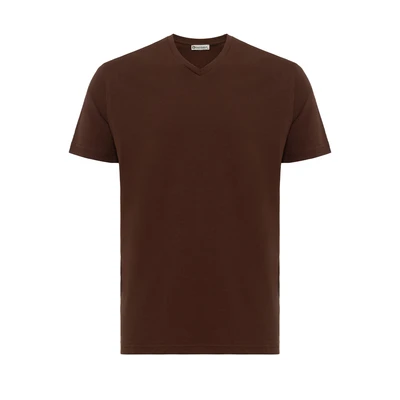 Afbeelding van dandalo Tshirt basic, Heren, Maat: 3XL, Brown