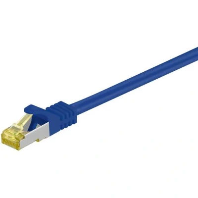 Afbeelding van Netwerkkabel Cat7 S/FTP 0.25 meter (100% koper, LSZH, Blauw)