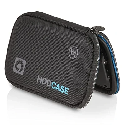 Afbeelding van Wicked Chili 2,5 Inch HDD Case, Harde Schijf Tas Voor 2.5 en SSD, met Kabelvak, Binnenmaat: 12,8 X 8,3 3,5 cm, Zwart