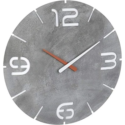 Afbeelding van TFA Dostmann 60.3536.15 Wandklok Zendergestuurd 350 mm x 35 Beton grijs