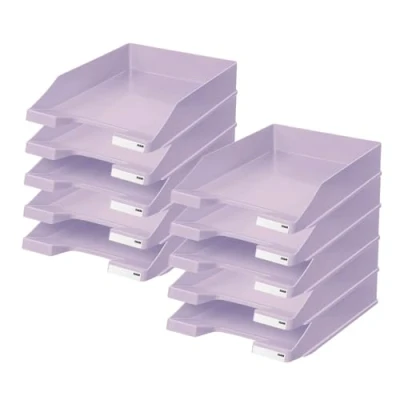 Afbeelding van HAN brievenbak A4 plastic pastel paars 10 stuks HA 1027 X 887D