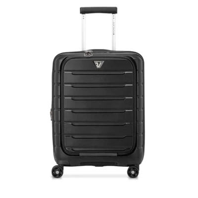 Afbeelding van Roncato Butterfly Cabin Trolley 55 with Front Pocket nero Harde Koffer