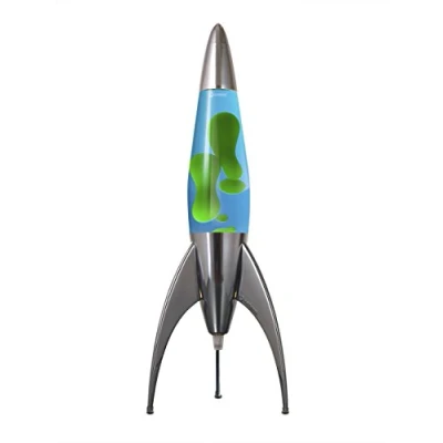 Afbeelding van Mathmos Telstar Rocket Lavalamp (Blauw/Groen)