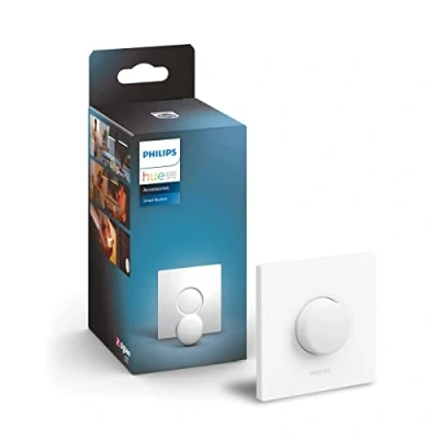 Afbeelding van Philips Hue Smart Button Bedien Lampen met één Klik Flexibele en Draadloze Montage Verbind Bluetooth of Bridge Werkt Alexa Google Home