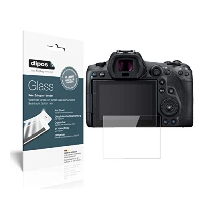 Afbeelding van dipos I 2x Pantserfolie helder geschikt voor Canon EOS R6 Beschermfolie 9H screen protector