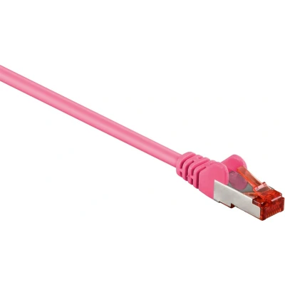 Afbeelding van S/FTP CAT6 Gigabit netwerkkabel / roze LSZH 3 meter