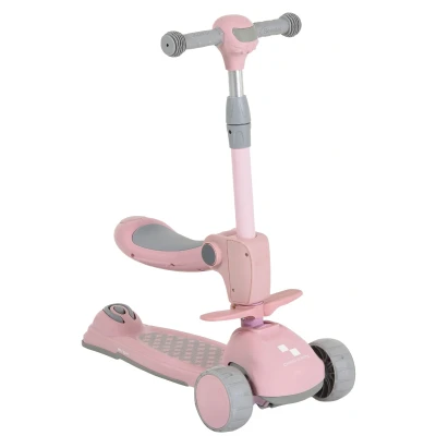 Afbeelding van Byox Checkmate Lace Pink 2 in 1 Step/Loopfiets 112286