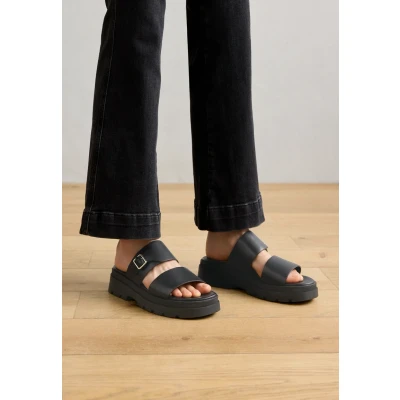 Afbeelding van Geox D Adacter S Muiltjes, Dames, Maat: 39, Black Leer