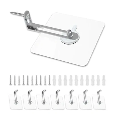 Afbeelding van UBRAVE 8 Sets Meubilair Muurankers, Preventie Van Vallend Meubilair, Anti Tip Meubelriemen Kit, Bescherm Baby&amp;Huisdier,Zelfklevende Muuranker,Voor Veiligheid Kinderen (Schroeven)