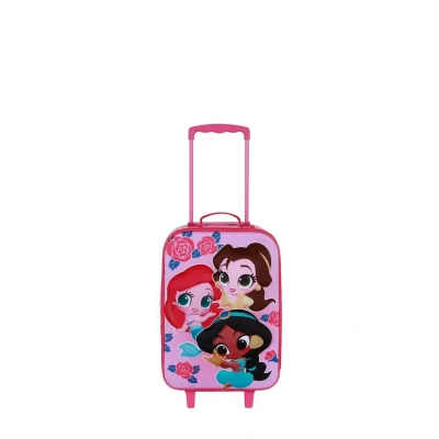 Afbeelding van Karactermania Disney Bloemen Prinses Soft 3D Trolley Koffer Reistas Met Wielen Handbagage Roze