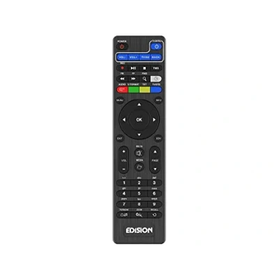 Afbeelding van EDISION Universele afstandsbediening EDI RCU 2 Learn Slim, origineel, programmeerbaar, in 1 TV en ontvanger, Picco T265, T265+, NANO T265 Pro, Ping, Proton, Klein