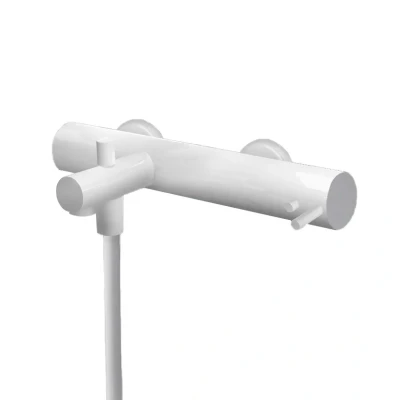 Afbeelding van Waterevolution Flow badthermostaat met handdoucheset mat wit T130TBR