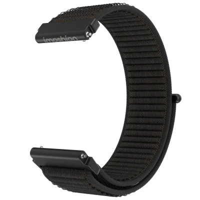 Afbeelding van Nylon bandje klittenband Universeel 20 mm aansluiting Zwart imoshion