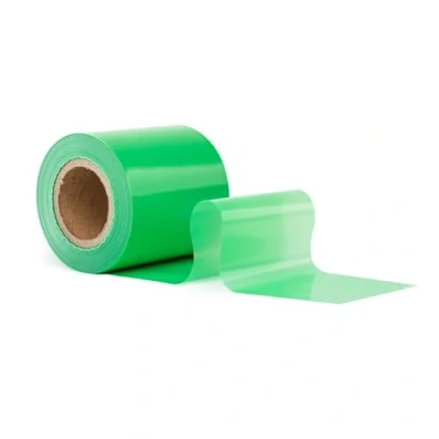 Afbeelding van GRIP Eventbasics Kleeflint gekleurd, 50 m x 70 mm, LDPE folietape, dikte µ, afsluitband, niet klevend, voor markeren, afschermen en decoreren op feesten, bruiloften evenementen, groen