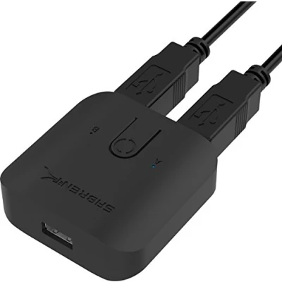 Afbeelding van SABRENT USB 2.0 Sharing Switch voor meerdere computers en randapparatuur LED apparaatindicatoren (USB SW20)