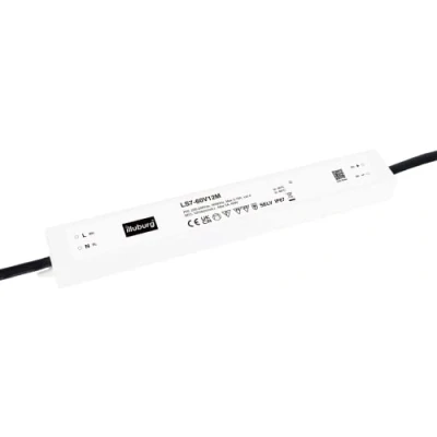 Afbeelding van Eaglerise LED transformator 12V 60W waterdicht IP67 Flickerfree voor strips lampen constante spanning voeding driver transformator, wit