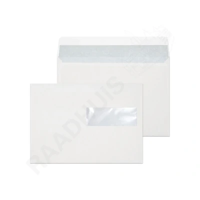 Afbeelding van Raadhuis dienstenvelop 156x220mm EA5 venster rechts wit met plakstrip 500 stuks RD 202550