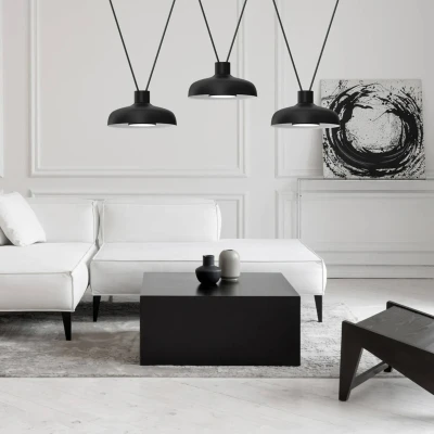 Afbeelding van Eko Light Hanglamp Linea, zwart, 3 lamps