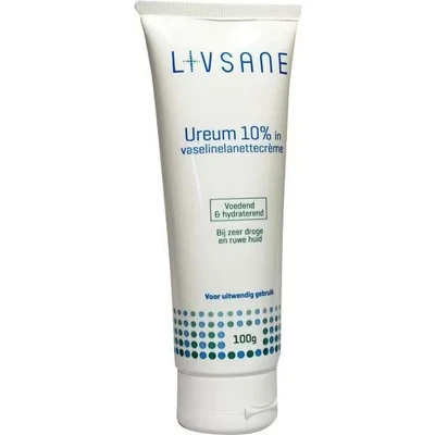 Afbeelding van Ureum 10% In Vaselinelanettecrème Livsane