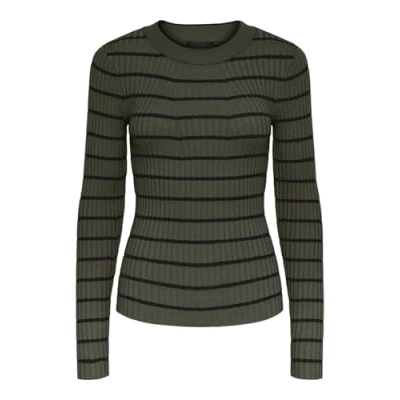 Afbeelding van Pieces Crista LS Oneck NOOS BC Trui, Dames, Maat: XS, Forest night 2