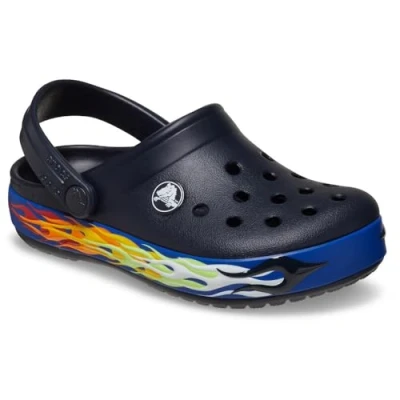 Afbeelding van Crocs Unisex Kid&#039;s Crocband Lights Clog T, Diepe marine, 4 UK Child