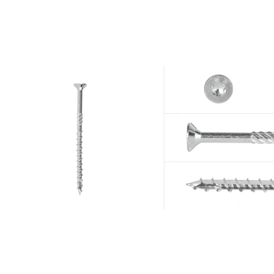 Afbeelding van Spaanplaatschroeven Verzinkt 6 x 100 mm Torx 30 met snijpunt Doos Stuks