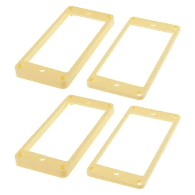 Afbeelding van Be In Your Mind 4 Stks Humbucker Pickup Frame Montage Ringen Set Rechte Accessoires Voor Elektrische Gitaar Plastic Cream